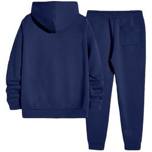 Ensemble de survêtement personnalisé, nouveau survêtement de sport à manches longues avec sweat à capuche imprimé pour homme, 100% coton - Product Image 1
