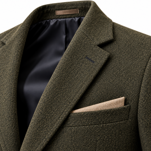 Blazer en Laine Personnalisé pour Homme, Veste de Costume Slim en Tweed, Manteau de Sport Simple Boutonnage, Blazer d'Hiver, Veste en Laine Sur Mesure pour Homme - Product Image 6