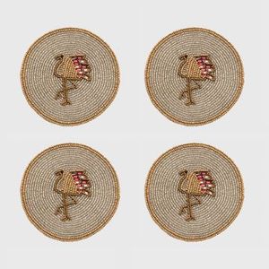 Flower Shape Fabric <b>Coasters</b> Handmade Traditional Chinese Design Mats & Pads - Product Image 2