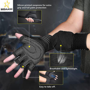 Gants de musculation ventilés avec support de poignet pour hommes et femmes, protection complète de la paume, pour la musculation - Product Image 6