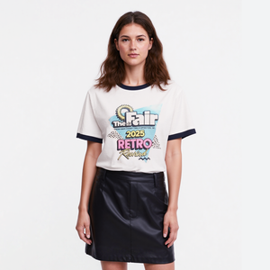 Camiseta Personalizada Premium de Algodón con Cuello Redondo para Mujer, Camiseta Informal, Estilo Urbano, Diseño Gráfico, Impresión Digital - Product Image 2