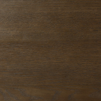 Nouvelle table basse de salon en bois de manguier massif, motif rond, avec base de piedestal élégante et finition brun foncé