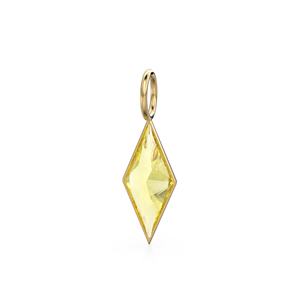 Pendentif en or massif jaune 18 carats en forme de cerf-volant avec quartz citron / Pierre de naissance de novembre / Monture de bijou / Pierre précieuse jaune / Diamant - Product Image 5