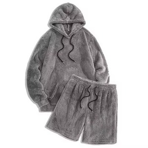 Ensemble short et sweat à capuche décontracté pour homme, été, léger, imperméable, respirant, 100% coton, streetwear, gym, personnalisable, OEM, marque privée - Product Image 5