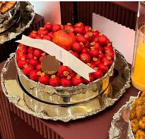 Sweet Serving Tray High End Food Presentation Accessories Luxury Party Serving Collection Modern Silver Tabletop Decor Silver - Product Image 5