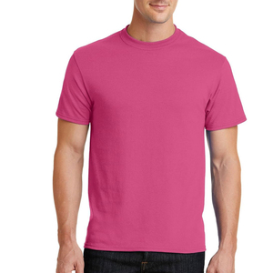 Aussie EDGE APPAREL เสื้อถักคอกลมแขนสั้นสำหรับผู้ชาย, เสื้อถักคอกลมผ้าฝ้าย100% ใส่ได้พอดีตัวปกติสีชมพู - Product Image 6