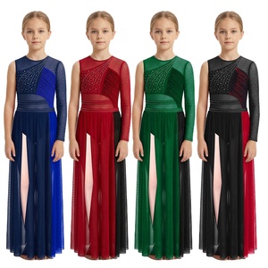 Vestidos de Danza Lírica para Niñas de 6 a 16 Años, para Presentaciones en Escenario, Competiciones, Recitales, Trajes de Danza, Ropa para Actuaciones - Product Image 1