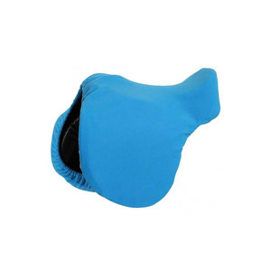 Housse de selle de cheval en nylon bleu avec sangles réglables et fermeture à boucle - Product Image 2