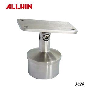 Customized OEM ODM Stainless Steel Wall Mounted Handrail Matte Black <b>Adjustable</b> Square Saddle Stem Bracket for 40x40mm Tube - Product Image 4