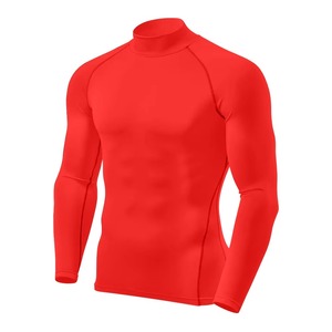 Rashguard de natation MMA unisexe personnalisé OEM, couleur unie, polyester/nylon, respirant, anti-UV, séchage rapide, manches longues, écologique, 220g - Product Image 2
