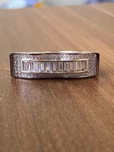 Creative <b>Craft</b> Moissanite Baguette Cut Diamond Vintage <b>Ring</b> Original 925 Silver Fine Classic Style Gift For Birthdays party - Product Image 6