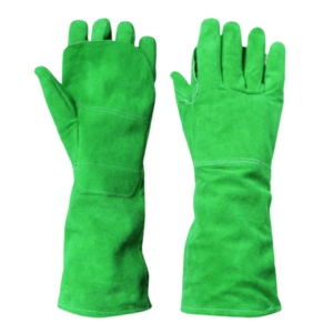 Guantes de Protección Industrial de Cuero Vacuno Reforzado, Delantal de Seguridad Ignífugo para Soldadura con Protección en la Palma - Product Image 3