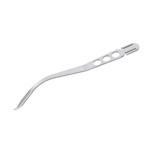 Élévateur chirurgical à levier osseux courbé, longueur 12.12, pointe courte et émoussée, largeur de mâchoire 2.5 mm, largeur de mâchoire 15 mm, instrument de chirurgie osseuse orthopédique - Product Image 3
