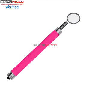 Espejo Bucal Dental Premium con Luz LED, Mango de Color Rosa, Acero Inoxidable, Espejo de Diagnóstico Oral para Dentistas - Product Image 4