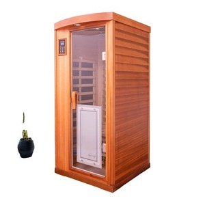 Sauna de Infrarrojos Lejanos para 2 Personas - Spa Interior Premium de Madera de Hemlock Canadiense con Pano - Product Image 2