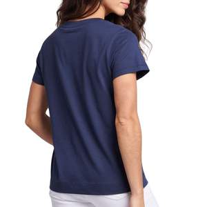 Vestido Camiseta de Algodón Liso para Mujer, Casual, Holgado, de Verano, Manga Corta, Mini Vestido, Venta al por Mayor, Proveedor OEM con Logotipo Personalizado - Product Image 4