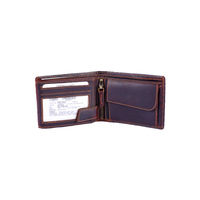 Dompet Pria Kulit Asli Slot Kartu Banyak Lipat Pendek Desain Minimalis untuk Penggunaan Sehari-hari