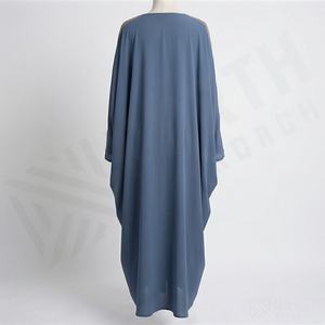 Abaya con Lentejuelas Talla XXL, Caftán, Ropa Islámica para Mujer, Túnica Hijab Hecha de Poliéster, Modesta, Elegante, Venta al Por Mayor - Product Image 2