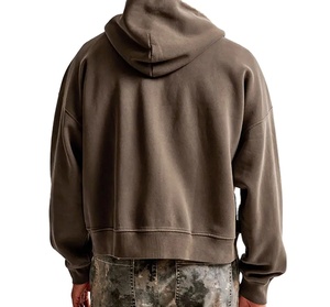 Sudadera con Capucha Personalizada, 100% Algodón, Gruesa, 400-450 Gsm, Antiarrugas, de Alta Calidad, Estilo Urbano, para Hombre, Corte Holgado, Invierno - Product Image 2