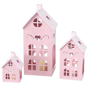 Pequeña Lámpara de Metal Blanca para Velas de Té, Estilo Rústico, Decorativa, Portavelas de Metal, Decoración Navideña Rústica - Product Image 2