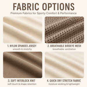 Ensemble de sport 2 pièces pour femme, beige et marron, avec empiècements en maille, manches courtes, col rond, tenue de sport printemps-été - Product Image 6