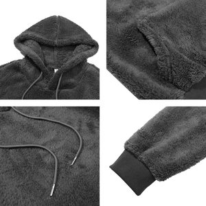 Sudaderas con Capucha Sherpa, Sólidas, Transpirables, Gruesas, Extra Grandes para Hombre, Sudaderas con Logotipo Personalizado para Invierno - Product Image 6