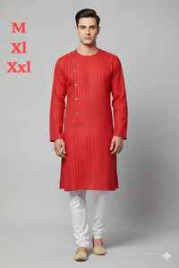 Ensemble pyjama long en coton épais pour homme avec boutons élégants et pyjama en coton Raymond - Product Image 3