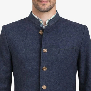 Veste traditionnelle bavaroise pour homme en laine Loden avec garniture Link Life - Product Image 4