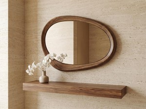 Natural Wood Handmade Eco-Friendly Modern Round Wall Mirror Home Accent - Product Image 6