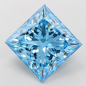 Diamante azul de corte princesa cultivado en laboratorio, piedra suelta para la elaboración de joyas - Product Image 1