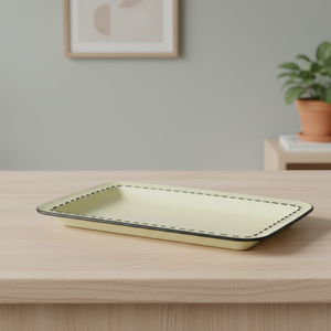 Assiette rectangulaire en grès de qualité supérieure 3460893-26.5x16 de 10,5 pouces - Product Image 5