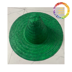 Sombrero Mexicano de Paja Natural al por Mayor, Sombrero Panamá de Ala Ancha para Playa y Eventos al Aire Libre - Product Image 3