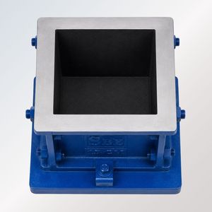 Moule en fonte pour cubes de béton, moule d'essai 150 mm x 150 mm x 150 mm, moule carré pour échantillons de laboratoire et de construction - Product Image 2
