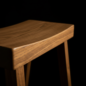 เก้าอี้บาร์ทรงสูง ไม้ยางพาราแท้ ทรงกลม ทันสมัย เรียบง่าย ตกแต่งห้องนั่งเล่น เฟอร์นิเจอร์ทนทาน น้ำหนักเบา - Product Image 6