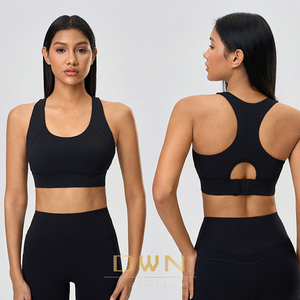 SPORTLICH WEAR Soutien-gorge de sport haute intensité pour femme avec coussinets fixes, fermeture dorsale, anti-choc, respirant, en Spandex/Nylon - Product Image 5