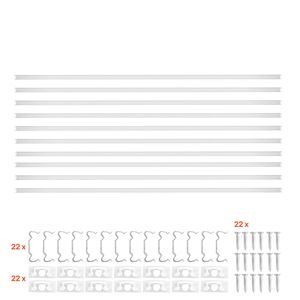 Confezione da 10 Profili LED a U da 1M (3.3 Ft) con Copertura Opaca, Tappi Terminali e Clip di Montaggio - Serie 6000 in Alluminio di Alta Qualità - Product Image 1