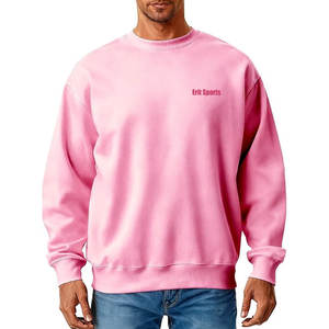 Sudaderas básicas con logo impreso personalizado, de hombros caídos y talla grande para hombre, sudaderas para hombre más vendidas al por mayor - Product Image 3