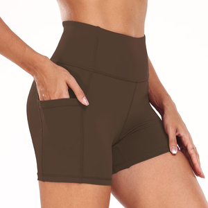 Shorts pour femmes, extensibles, à séchage rapide, taille haute, style streetwear, amples, respirants, pour la gym et le fitness - Product Image 1