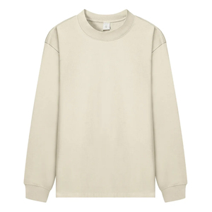 Sweat-shirt unisexe délavé à l'acide, style vintage, coupe oversize, col rond, streetwear, logo personnalisé, fournisseur en gros OEM - Product Image 1