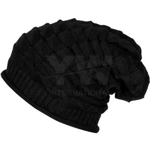Bonnet en jacquard à prix de gros, dernier design, bonnets 100 % laine à prix abordable pour hommes - Product Image 3