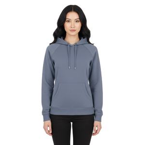 Sudadera con Capucha Gris Frío de Alta Calidad para Mujer, Estilo Urbano, Ajustada, de Algodón Polar de Alta Calidad, Oversize - Product Image 1
