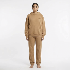 Conjunto Deportivo de Alta Calidad para Mujer al por Mayor, Sudadera con Capucha y Pantalones de Jogging sin Cordones, a la Moda - Product Image 1