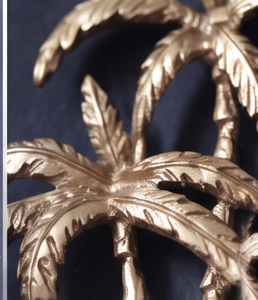 Palm Tree Design Handcrafted Vintage Wall <b>Hooks</b> in Durable Metal with Eco-Friendly Finish <b>For</b> Towels and Door <b>Hanging</b> Display - Product Image 4