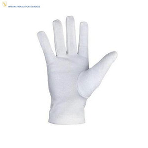 Gants blancs de cérémonie maçonnique sur mesure, tissu de haute qualité, avec service OEM et faible MOQ, fourniture directe d'usine - Product Image 2