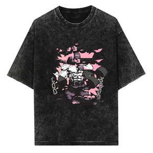 เสื้อวินเทจคอวีทรงหลวมแบบดรอปไหล่ ผ้าเจอร์ซีย์ฟอกสีสไตล์เรโทร ทรงบ็อกซี่ แนวสปอร์ต Y2K ไซส์ใหญ่ - Product Image 1