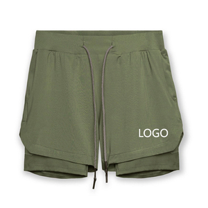 Pantalones Cortos Deportivos de Algodón 100% Transpirables 2 en 1 con Cordón Ajustable de Cintura Media para Hombre, Novedad de Verano 2026 - Product Image 6