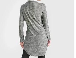 OEM Services High Quality Crew Neck Long Sleeved T-Shirt Active Streetwear Women Modest T Shirts For Females Long Length t-Shirt - Product Image 5