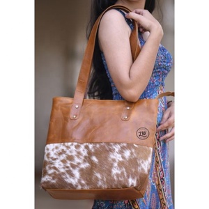 LW Hair Collection Bolso de hombro de mujer de cuero de vaca genuino de alta calidad Nuevo estilo Bolso de mano marrón Venta caliente de verano - Product Image 3