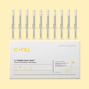 Differndeeper C-Toning Daily Shot 2.5ml x 10 unidades/caja, Suero Iluminador con Glutatión y Vitamina C, Ampolla para Aclarar y Uniformar el Tono de la Piel - Product Image 1