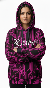 เสื้อฮู้ดดี้ทรงหลวมแบบโอเวอร์ไซส์สำหรับทุกเพศ พร้อมลายพิมพ์แบบซับลิเมชั่นทั่วตัว เหมาะสำหรับแฟชั่นลำลองแนวสตรีท - Product Image 2